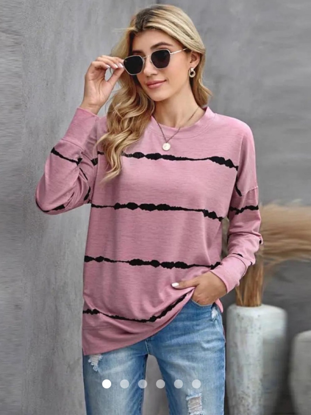 BTFBM Dusty Rose Oversized Sweatshirt